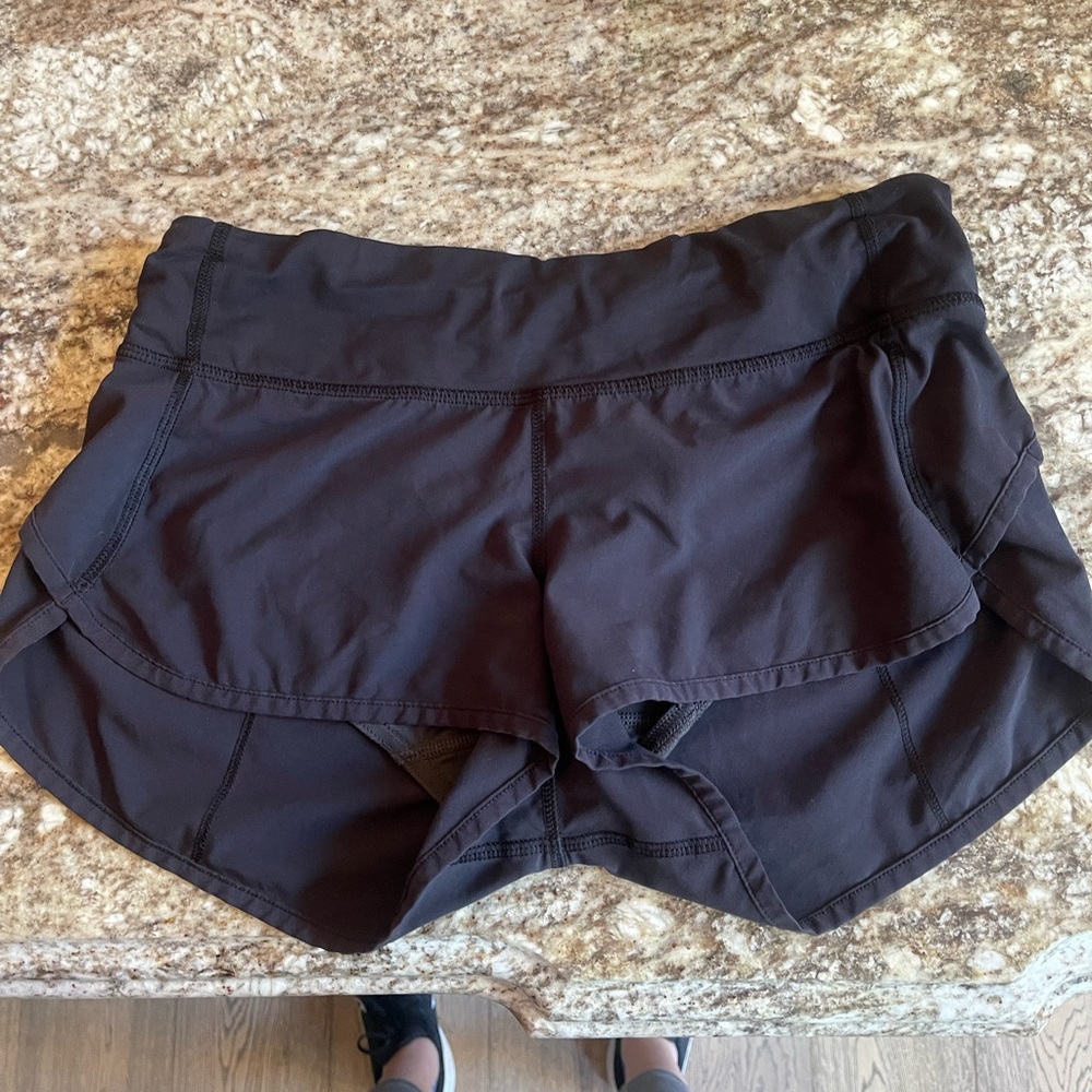 Lulu lemon black running shorts